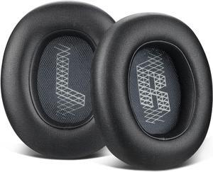 Replacement Ear Pads for JBL E65 (E65BT E65BTNC)/Live 650 (650NC 650BTNC)/Live 660 (660NC 660BTNC)/Duet NC Over-Ear Headphones, Earpads Cushions with Softer Leather (Black)