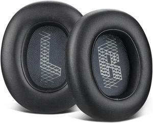 Original Ear Pads for JBL E65 (E65BT E65BTNC)/Live 650 (650NC 650BTNC)/Live 660 (660NC 660BTNC)/Duet NC Over-Ear Headphones, Earpads Cushions with Softer Leather (Black)