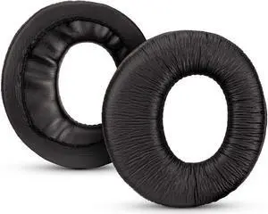 Original Ear Pads for Sony MDR-RF985R RF970 RF970RK RF960RK RF960R RF925RK & MDR-DS6500 Headphones | Softer Leather, Luxurious Memory Foam, Added Thickness, Enhanced Noise Isolation | Black