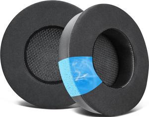 Freeze Virtuoso - Hybrid Fabric Cooling Gel Replacement Earpads for Corsair Virtuoso Gaming Headset, Made by Wicked Cushions, Improved Durability, Thickness and Sound Isolation | Black