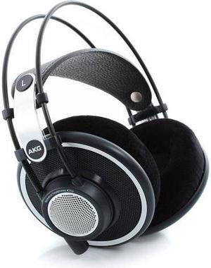 K702 AKG Pro Audio Over-Ear, Open-Back, Flat-Wire, Reference Studio Headphones, Black