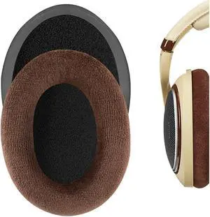 Comfort Velour Replacement Ear Pads for Sennheiser HD598, HD598SE, HD598CS, HD595, HD599, HD599 SE Headphones Ear Cushions, Headset Earpads, Ear Cups Cover Repair Parts (Brown)