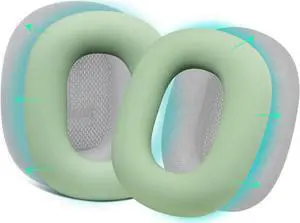 Silicone Ear Pads Cover Protector for AirPods Max Headphones Cushions, Sweatproof, Easily Washable, Rugged Durability - Green