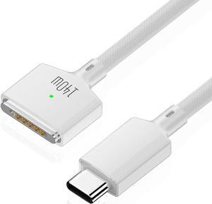 2023 Later Macbook AIr Pro Charging Cable 140W Max  Compatible MagSafe3 Power Cord
