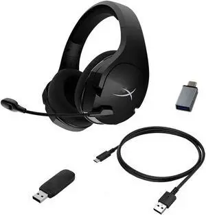Cloud Stinger Core  Wireless Lightweight Gaming Headset, DTS :X spatial audio, Noise Cancelling Microphone, For PC 2.4 Ghz Headphone + USB C Dongle