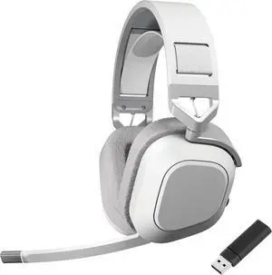 HS80 Max Wireless 2.4Ghz  Gaming Headset with Dolby Atmos for PC, PS5, MAC, XBOX & Phone, Compatible Bluetooth - Headphone Broadcast Ultra Clear Microphone noise cancelation