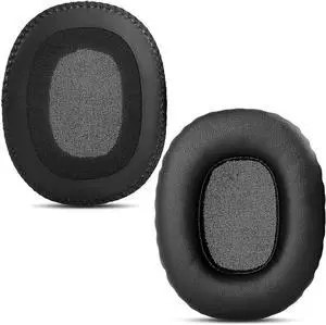 Earpads Cover Replacement for Marshall Monitor Over-Ear Stereo Headphone Ear Pads Cushions Protein Leather Earmuffs with Noise Isolation Foam