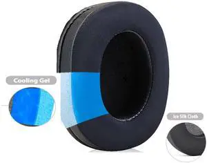 Upgrade Earpads Replacement for Razer Blackshark V2 & V2 Pro 2020-2022 Headset Cushion Cool Gel Memory Foam 2Pc Set (Does Not Fit 2023 Model)