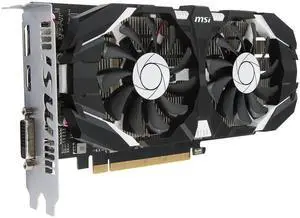 MSI GeForce GTX 1050 DirectX 12 2GB 128-Bit GDDR5 PCI Express 3.0 x16 HDCP Ready ATX Video Card Model GTX 1050 2GT OC