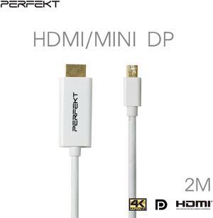 CABLETIME Mini DP to HDMI Cable 4K/60Hz Nylon Mini Displayport to HDMI  Adapter Cable Thunderbolt