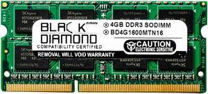 4GB DDR3 1600 (PC3-12800) SODIMM Memory 204-pin (2Rx8)