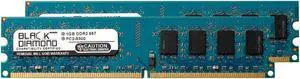 2GB Kit (2x1GB) DDR2 667 (PC2-5300) Memory 240-pin (2Rx8)