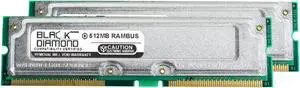 1GB Kit(2X512MB) PC800 40ns ECC Memory 184-pin