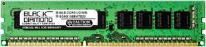 8GB RAM Memory for Dell PowerEdge M620 240pin PC3-8500 DDR3 ECC UDIMM 1066MHz Black Diamond Memory Module Upgrade