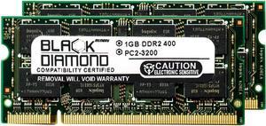 2GB 2X1GB Memory RAM for Acer Aspire 1810 (DDR2, Late 2009 - Early 2010 models) DDR2 SO-DIMM 200pin PC2-3200 400MHz Black Diamond Memory Module Upgrade