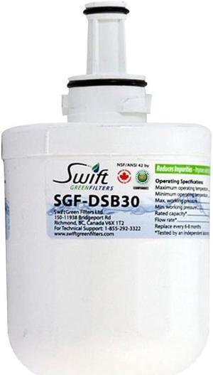 Swift Green Filters SGF-DSB30 Compatible Refrigerator Water Filter for DA2900003, DA6100159, TADA2900003A, DA2900003AB, DA6100159AB, HAF-CU1, Made in USA