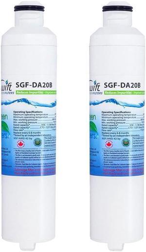 Swift Green Filters SGF-DA20B Compatible Refrigerator Water Filter for DA29-0020B, DA2900019A, DA2900020A, DA97-08006A-B, DA97-08006B, Made in USA
