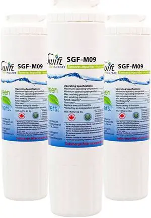 Swift Green Filters SGF-M9 Compatible Refrigerator Water Filter for UKF8001, EDR4RXD1, FILTER 4, EFF-6007A, 46-9005, 46-9006, CLCH101, Made in USA