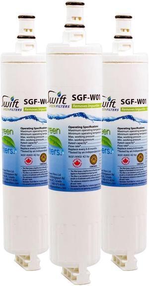 Swift Green Filters SGF-W01 Compatible Refrigerator Water Filter for 4396508, 4396510, EDR5RXD1, Made in USA