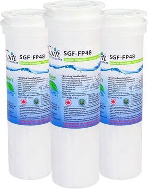 Swift Green Filters SGF-FP48 Compatible Refrigerator Water Filter for 836848, WF296, EFF6017, 67003662, Made in USA