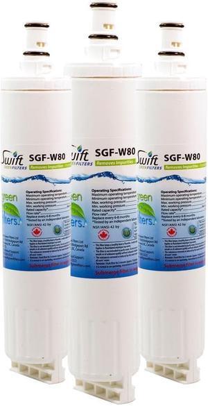 Swift Green Filters SGF-W80 Compatible Refrigerator Water Filter for 4396508, 4396510, EDR5RXD1, FILTER 5, Made in USA