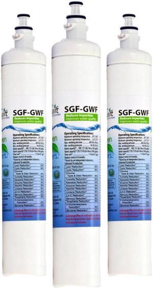 Swift Green Filters SGF-GWF Compatible Refrigerator Water Filter for GWF, RPWF, WSG-4 ,PFE29P, Made in USA