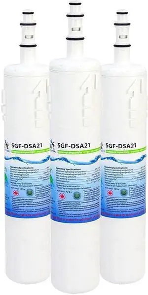 Swift Green Filters SGF-DSA21 Compatible Refrigerator Water Filter for Samsung DA29-00012A, DA29-00012B, DA61-00159A, EFF-6006A-8, Made in USA