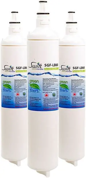 Swift Green Filters SGF-LB60 Compatible Refrigerator Water Filter for LG 5231JA2006B, LT 600P, 5231JA2006A, EFF-6004A, 46-9990, Made in USA