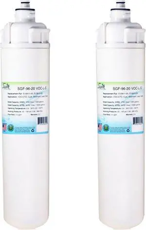 Swift Green Filters SGF-96-20 VOC-L-S Compatible Commercial Water Filter for EV9611-00, EV9610-00, EV9612-11, EV9612-16, Made in USA