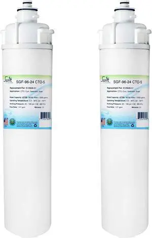Swift Green Filters SGF-96-24 CTO-S Compatible Commercial Water Filter for EV9606-51, Made in USA