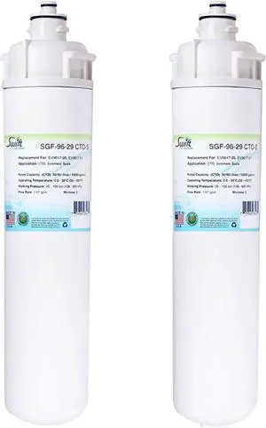 Swift Green Filters SGF-96-29 CTO-S Compatible Commercial Water Filter for EV9617-26, EV9617-21, Made in USA Swift Green Filters SGF-96-29 CTO-S Compatible Commercial Water Filter for EV9617-26, EV9617-21, Made in USA