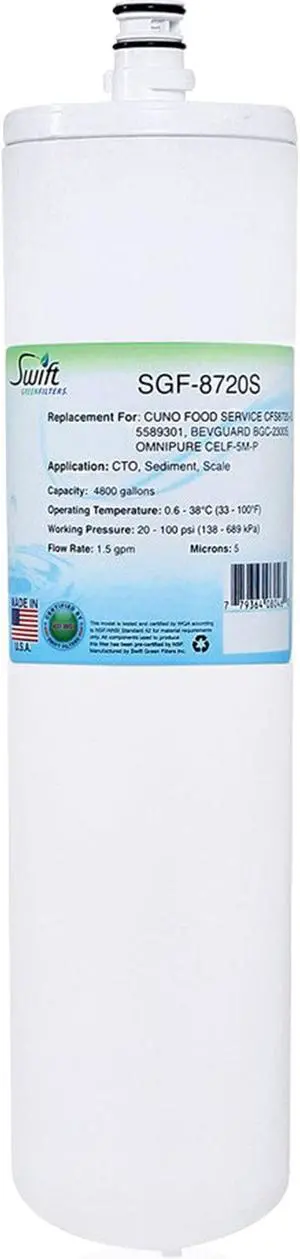 Swift Green Filters SGF-8720S Compatible Commercial Water Filter for CFS8720-S, 5589301 , Made in USA Swift Green Filters SGF-8720S Compatible Commercial Water Filter for CFS8720-S, 5589301 , Made in USA