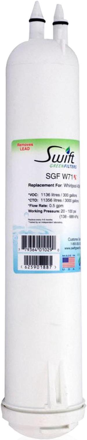 Swift Green Filters SGF-W71 Rx Compatible Pharmaceuticals Refrigerator Water Filter for 4396841, 4396710, EDR3RXD1, EFF-6016A, EFF-6008A, EDR3RXD1, Made in USA