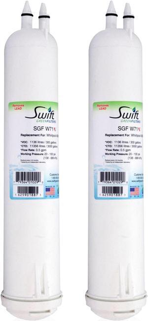 SGF-W71 Rx Compatible Pharmaceuticals Refrigerator Water Filter for 4396841, 4396710, EDR3RXD1, EFF-6016A, EFF-6008A, EDR3RXD1, Made in USA (2 Pack)