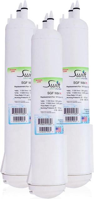 Swift Green Filters SGF-W84 Rx Compatible Pharmaceuticals Refrigerator Water Filter for 4396841, 4396710, EDR3RXD1, EFF-6016A, EFF-6008A, EDR3RXD1, Made in USA (3 Pack)