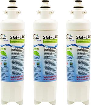 Swift Green Filters SGF-LA07 Compatible Refrigerator Water Filter for LG LT700-P, 46-9690, ADQ36006102, ADQ36006101,EFF-6032A, PH21410, Made in USA (3 Pack).