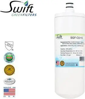 Swift Green Filters SGF-CS11S Compatible Commercial Water Filter for 55895-01, BEVGUARD BGC-2200S, CELF-1M-P ,  Made in USA