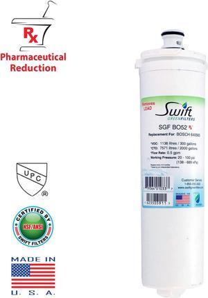 Swift Green Filters SGF-BO52 Rx Compatible Pharmaceuticals Refrigerator Water Filter for EVOLFLTR10, 640565, 55866-06, AP3961137, B20CS5, CS-51, CS52, Made in USA
