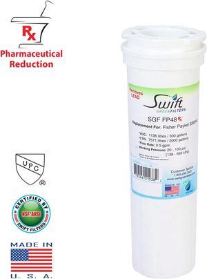Swift Green Filters SGF-FP48 Rx Compatible Pharmaceuticals Refrigerator Water Filter for 836848, WF296, EFF6017, 67003662, Made in USA