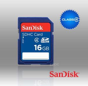 SanDisk SDB-016G 16 GB SDHC Class 4 Flash Memory Card - Blue