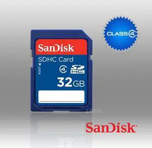 SanDisk SDB-032G 32 GB SDHC Class 4 Flash Memory Card - Blue