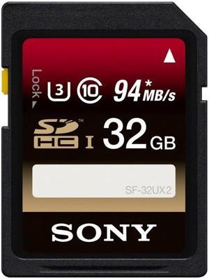 Sony 32GB SDHC UHS-I/U3 Class 10 Memory Card, Speed Up to 94MB/s (SF-32UX2)