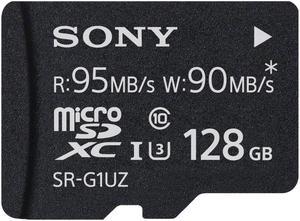 Sony SR-UZA Series 128GB microSDXC UHS-I/U3 Class 10 Memory Card, Speed Up to 95MB/s (SR-G1UZA)