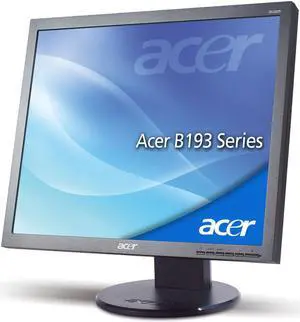 Acer B193 19" 1280x1024 2000:1 LCD Monitor with Integrated Speakers  Includes VGA and Power Cord