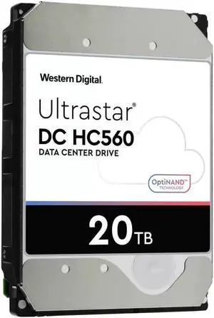 (NOT FOR HOME PC!) WD DC HC560 20TB 7.2K SAS 12Gb/s 512MB 3.5in 4Kn HDD WUH722020BL4207 New - OEM