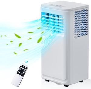 VITESSE Portable Air Conditioner, 8000 BTU Powerful Home AC Unit with Built-in Dehumidifier & Fan Mode, Cools 350 Sq.Ft, Functional Portable AC with Remote Control, 24Hrs Timer, Installation Kit
