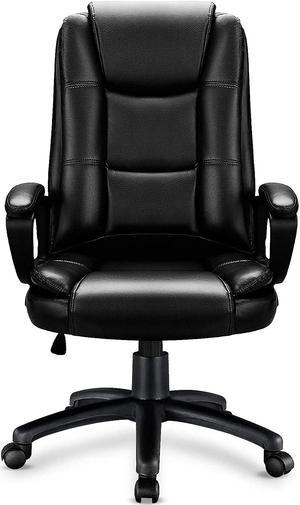 Vitesse Armless Office Desk Chair No Wheels,Fabric Padded Modern Swivel  Vanity Chair,Height Adjustable Home Office Chair