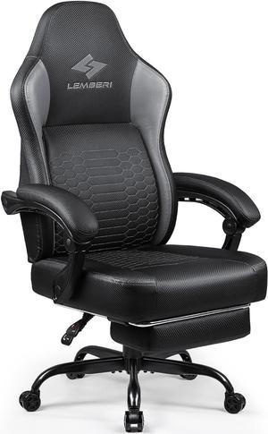 Big and Tall Gaming Chair 400lb Weight Capacity,Gamer Chairs for Adults,Video Game Chair wth Footrest,Racing Style Computer Gamer Chair with Headrest and Lumbar Support