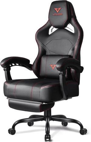 VITESSE Big and Tall Gaming Chair 400lb Weight Capacity with Footrest, Ergonomic Video Game Chair for Adults with Oversized Headrest and Lumbar Pillow, Computer Chair gaming for Office