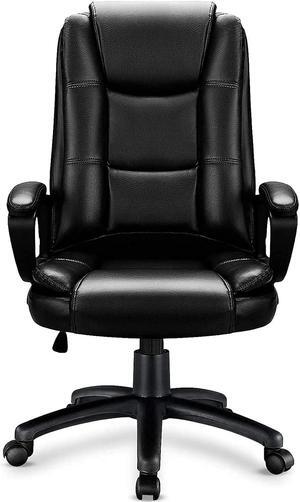 Vitesse Home Office Chair, 300LBS 8Hours Heavy Duty Design, Ergonomic High Back Cushion Lumbar Back Support, Computer Desk Chair, Big and Tall Chair, Adjustable Executive Leather Chair With Arms